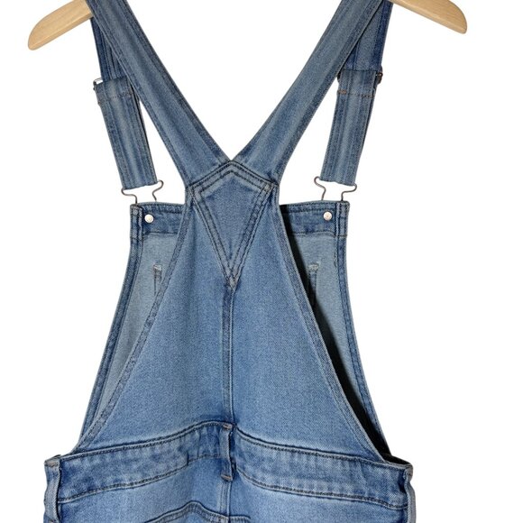 American Eagle Mom Overalls Size 8 Distressed - Picture 7 of 12